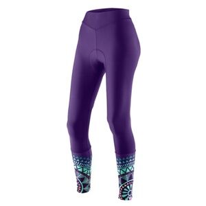 Liv Purple Izzy Bike Padded 7/8 Length Tights